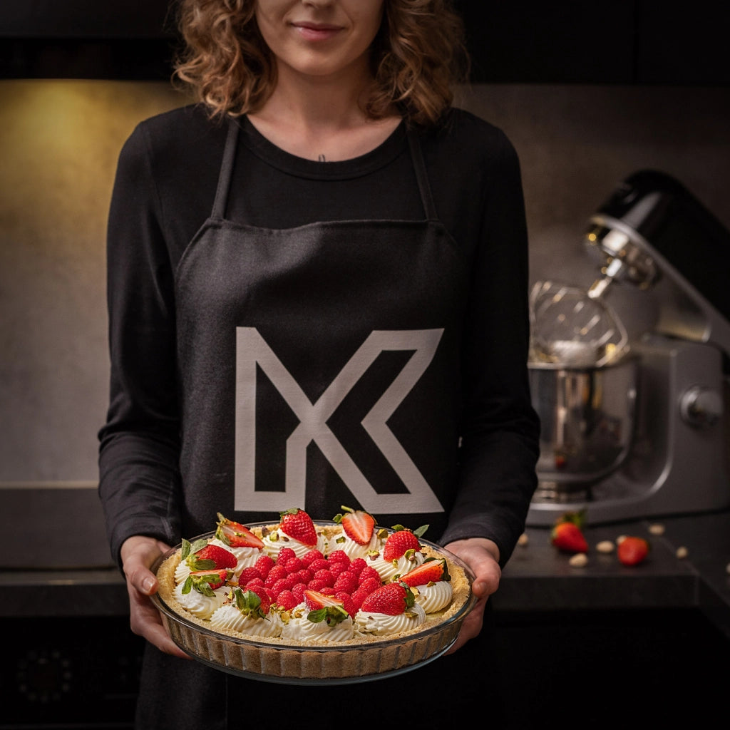 Teglia rotonda in vetro KADAX per pizza e crostate, resistente al forno, 28 cm