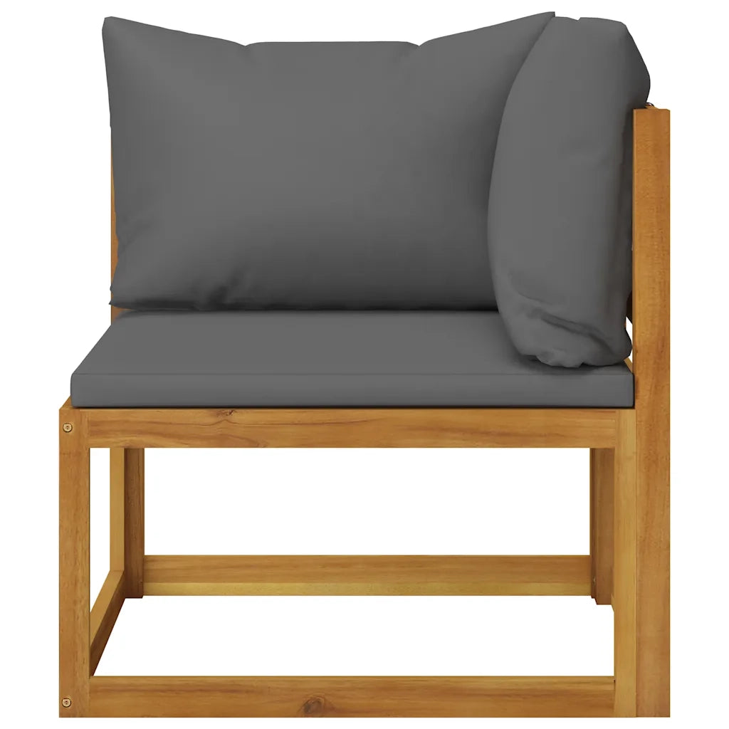 Set Divani Giardino 6 pz con Cuscini Legno Massello di Acacia  cod mxl 41019
