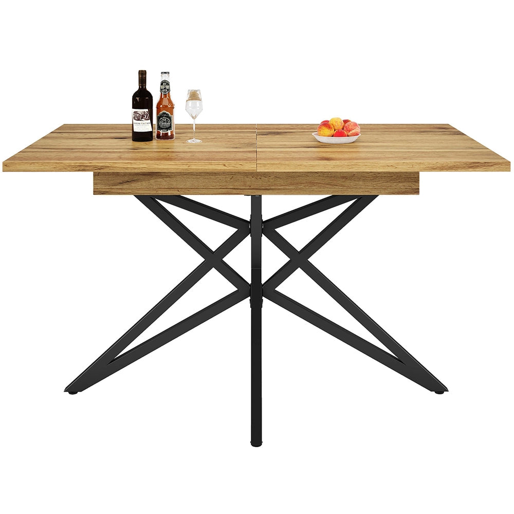 Tavolo allungabile - Xylo - 120-160x80cm noce/marmo gambe stella