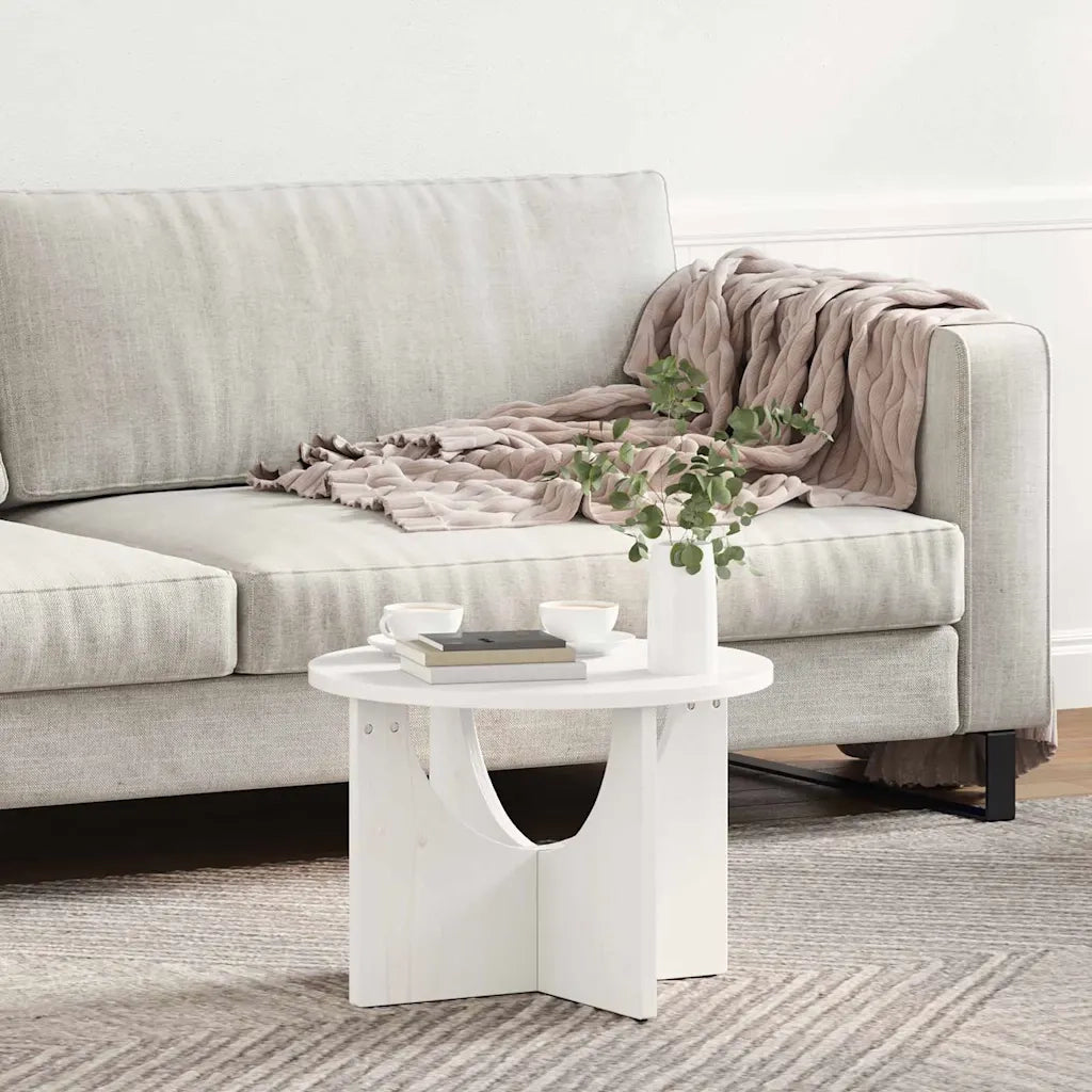 Tavolino da salotto Bianco 50 x 50 x 35 cm 873530