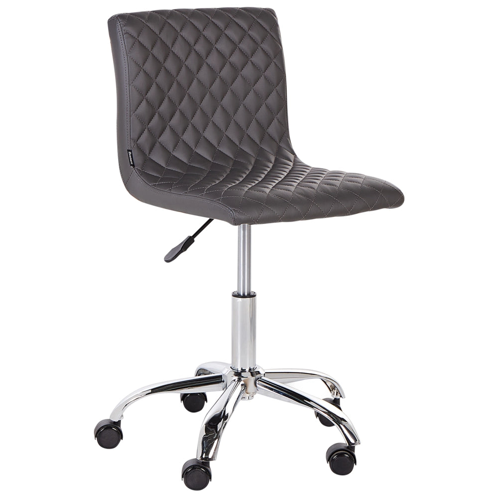Sedia da scrivania per ufficio Grigio scuro Base regolabile in altezza Ufficio domestico moderno