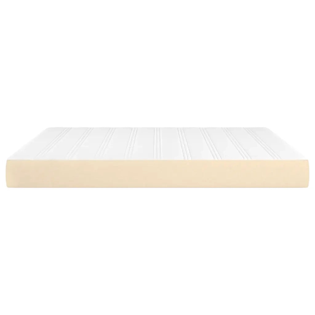Materasso a Molle Insacchettate Rigidità Media Crema 180x200x20 cm in Tessuto 347839