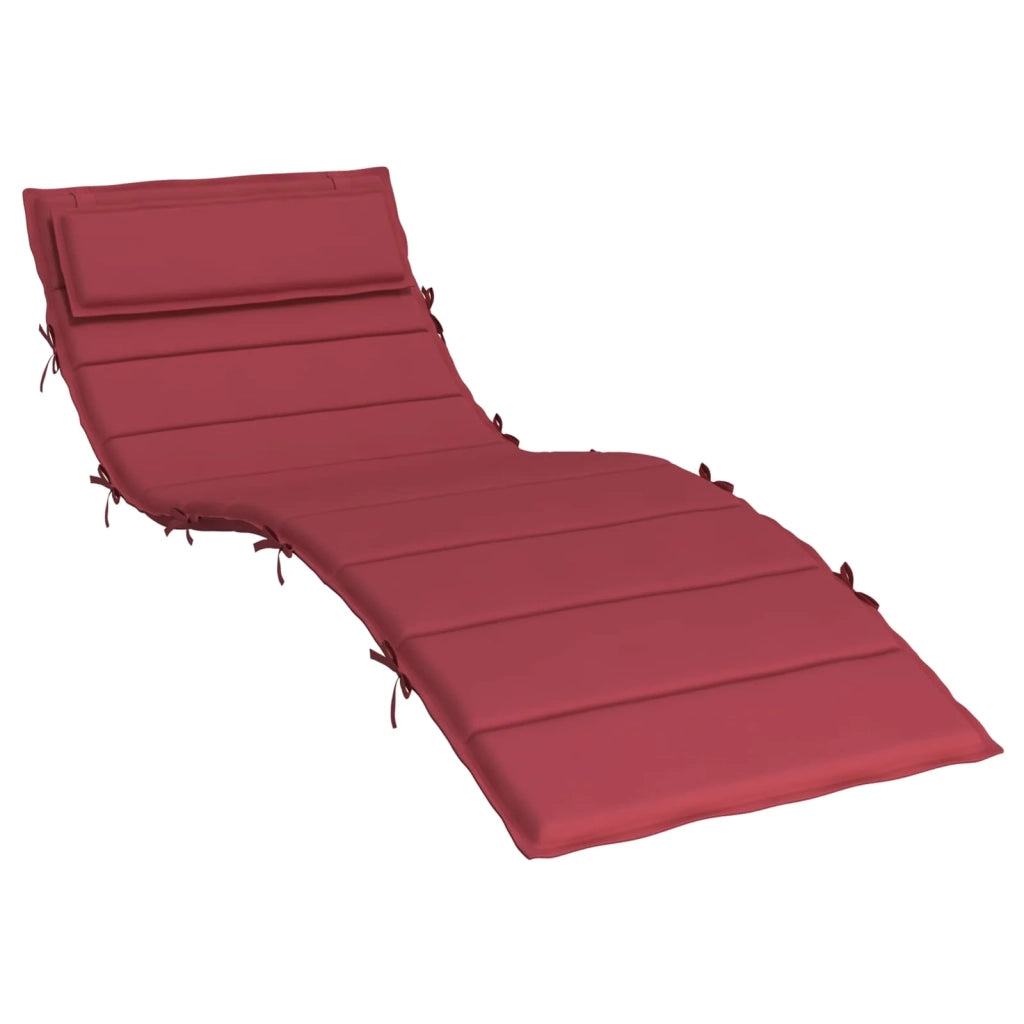 Cuscino per Lounger Sole Rosso vino 178 x 60 x 4 cm