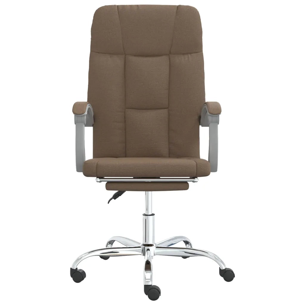 Poltrona da Ufficio Reclinabile Marrone in Tessuto cod mxl 26701