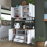 Madia Mairago, Credenza 2 Cassetti, 120x38x199h cm Bianco