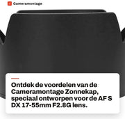 Capocannoni per AF-S DX 17-55mm f/2.8G - Prevenzione dell'illuminazione ambientale - Protezione contro graffi - Elimina la nebbia - Adatto per la fotografia - Protezione contro condizioni meteorologiche - Capocannoni per lenti