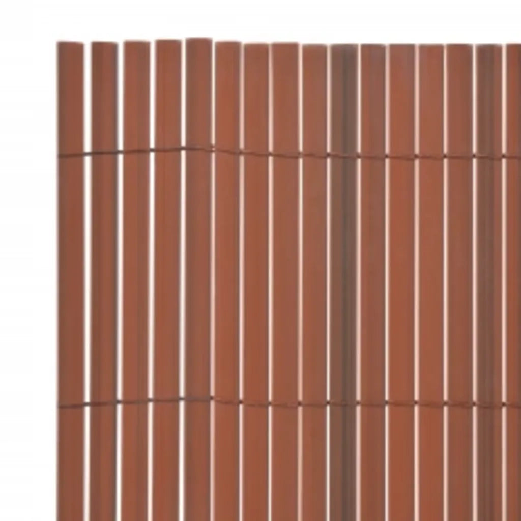 Recinzione da Giardino | Recinzione da cortile a Doppio Lato 110x300 cm Marrone