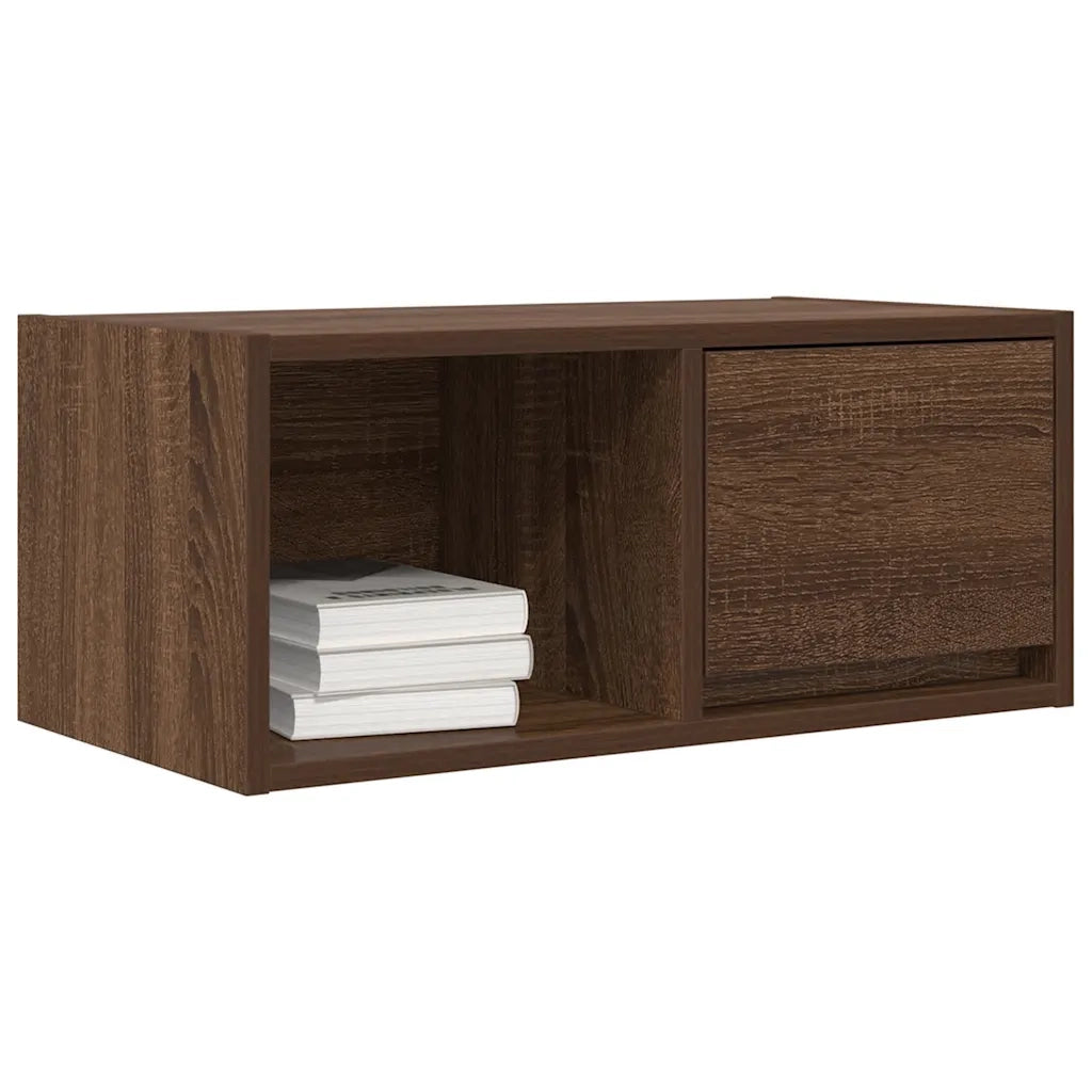 Mobili TV 2 pz Rovere Marrone 60x31x25,5 cm Legno Multistrato