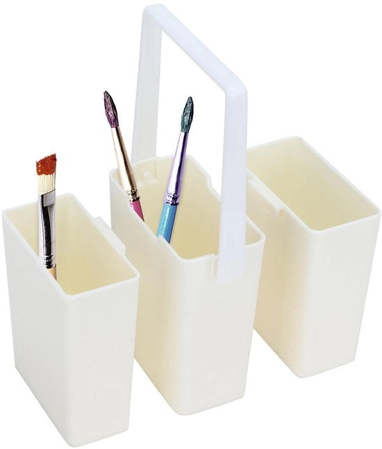 Spazzola e pennello asciugamano tre in uno - Spazzola pennelli - Pennello per pennelli vernici - Multifunzionale - Sostenibile - Ideale per vernici acqua e gouache