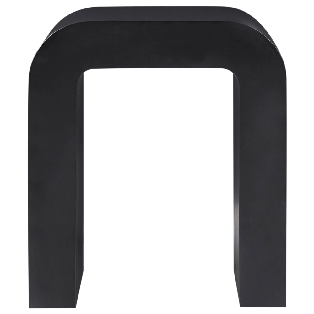 Tavolino dal design scandinavo moderno in MDF nero design moderno da soggiorno