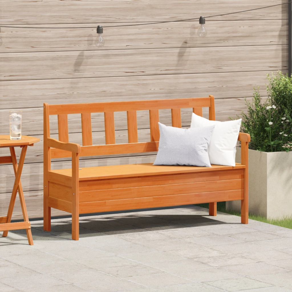 Panchina da esterno in acacia 119x76x44 cm in legno solido di pino