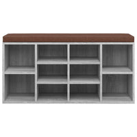 Scarpiera Grigio Sonoma 103x30x48 cm in Legno Multistrato cod mxl 60313