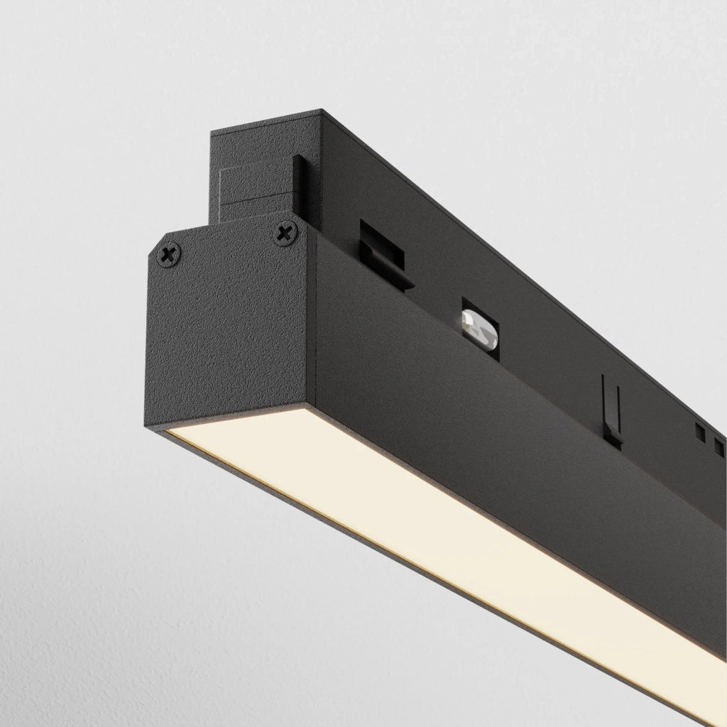 Maytoni Lampada da binario moderna Exility Basis 1 luce LED integrato nero metallo diffusore opaco