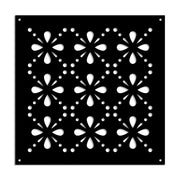 BLEE - Pannello in PVC traforato - Parasole Misura: 48x48 cm, Colore: nero