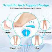 Inlegzoli Gel - 6 Paia Support Inlegzoli - Sostegno per Piede - Artrosi - Piedi Piatti - Inlegzoli Ergonomici Comfortevoli