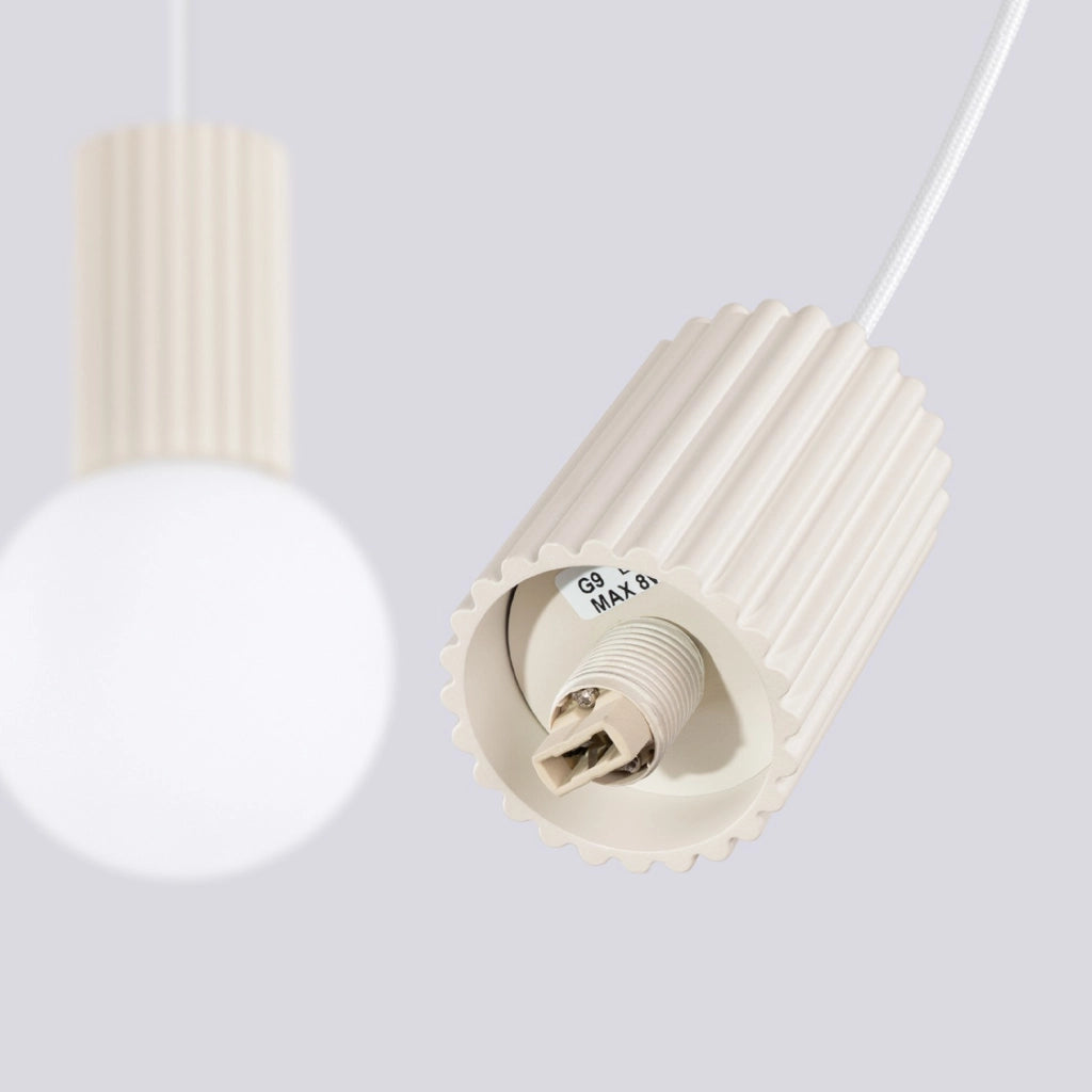 Lampada a sospensione HALO 2L beige