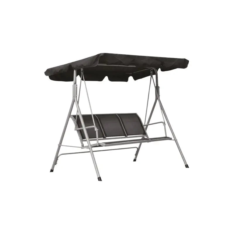 Dondolo da giardino 3 posti con tetto parasole cm 178x125x165h