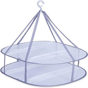 Droogrek a mesh pieghevole con cintura di fissaggio - Asciugacapelli soffiante appeso per magliette, giacche, calze (1-2 strati)