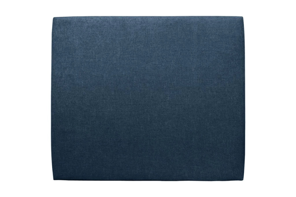 Testiera in tessuto natté blu oceano liscio L160 cm