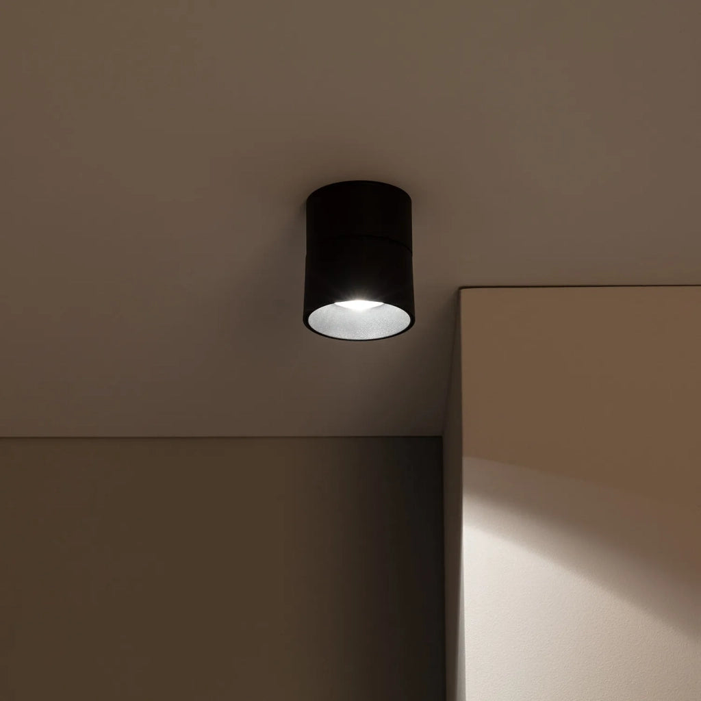Spot LED 15W luce calda nero Abruzzo Romeo LPR-15W