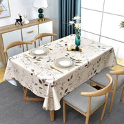Tavolo in PVC rettangolare per cucina, sala da pranzo, autunno, copertura tavolo in plastica per interni, esterni (137 x 275 cm, foglie autunnali)