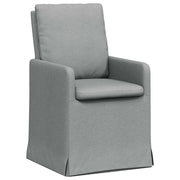 Sedie da pranzo 2 pz | Sedie da cucina Grigio chiaro 57 x 67 x 98 cm Tessuto