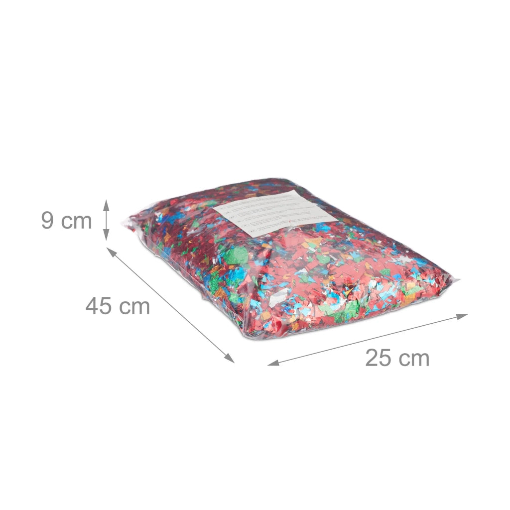Lotto di coriandoli lucidi decorativi per feste 1 kg in plastica multicolore 13_0013842