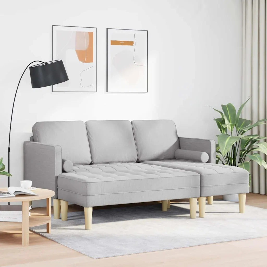 Set di divani 2 pcs Grigio Nuvola 173 x 131 x 67 cm Poliestere 3329261