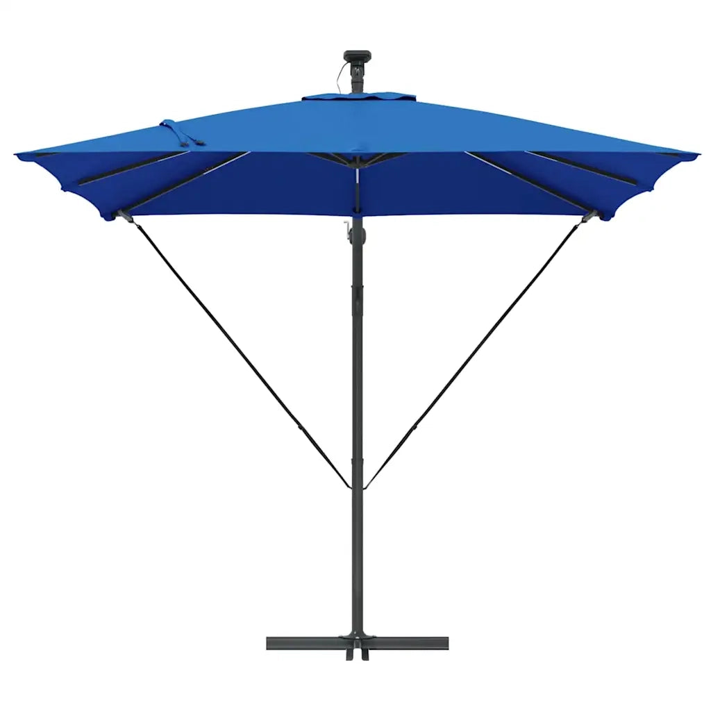 Ombrellone-Ombrello da giardino Azzurro 249 x 249 x 250 cm Poliestere e Alluminio