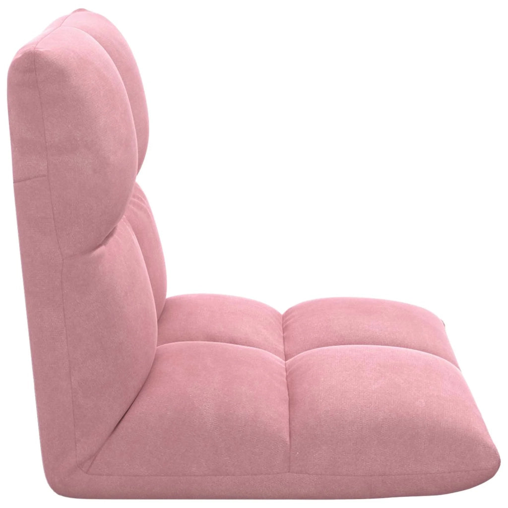 Sedia da Pavimento Rosa 50 x 61 x 57 cm Velluto 42028153