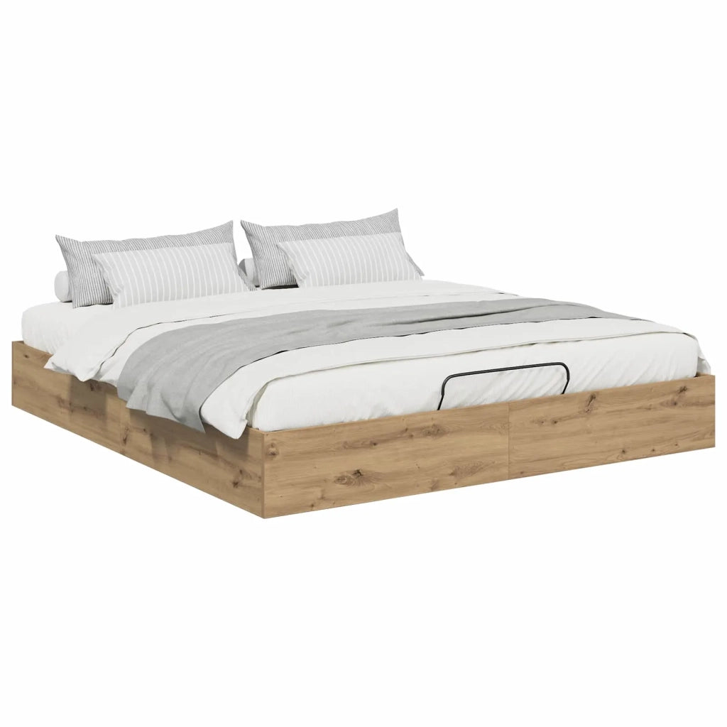 Letto ottomano Rovere Artigianale 203 x 160 x 25 cm 3409220