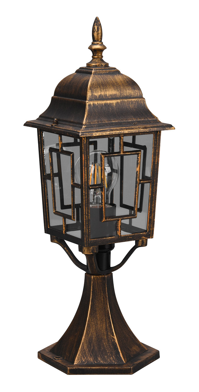 Lampada Palo da Esterno Attacco E27 in Alluminio Ruggine