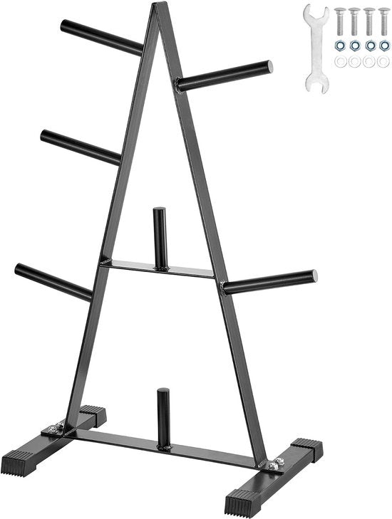 Supporto per carrello, in acciaio, con finitura a vernice, carico massimo 227 kg, lavorazione laser, nero