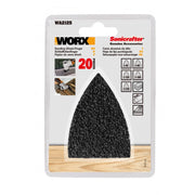 Set 20 Fogli Carta Abrasiva Delta Multifunzione 40-220 Grana Per Sonicrafter  Worx