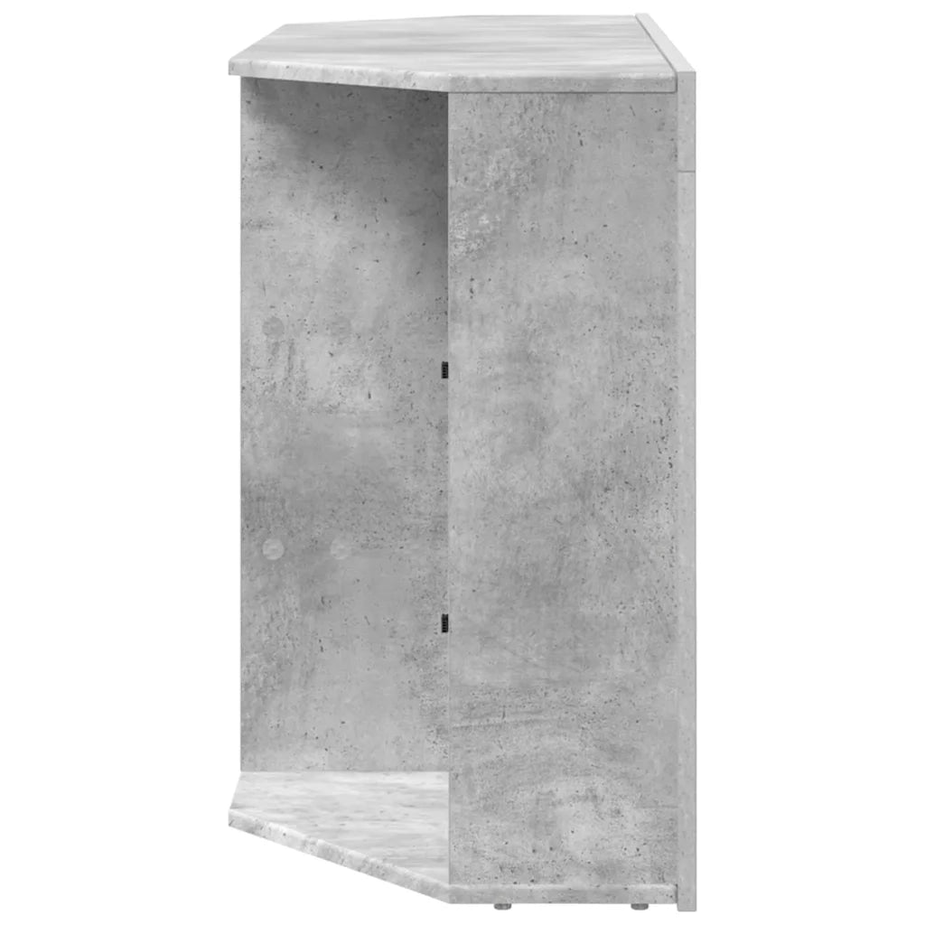 Mobile TV LED Angolare Grigio cemento 100x40x68cm 889788