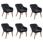 Set Mobili da Pranzo per Giardino 7 pz Nero 3068829