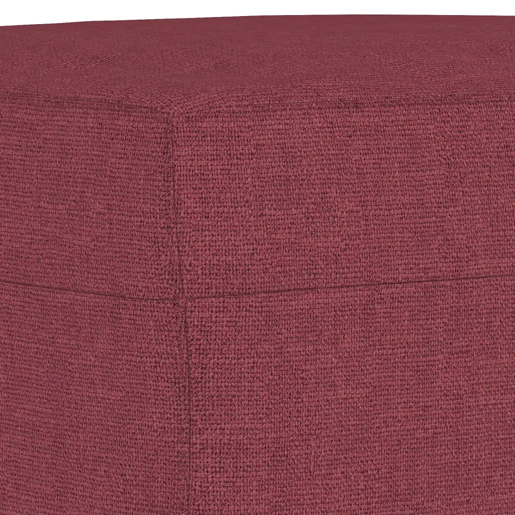 Poggiapiedi Rosso Vino 70x55x41 cm in Tessuto 349277