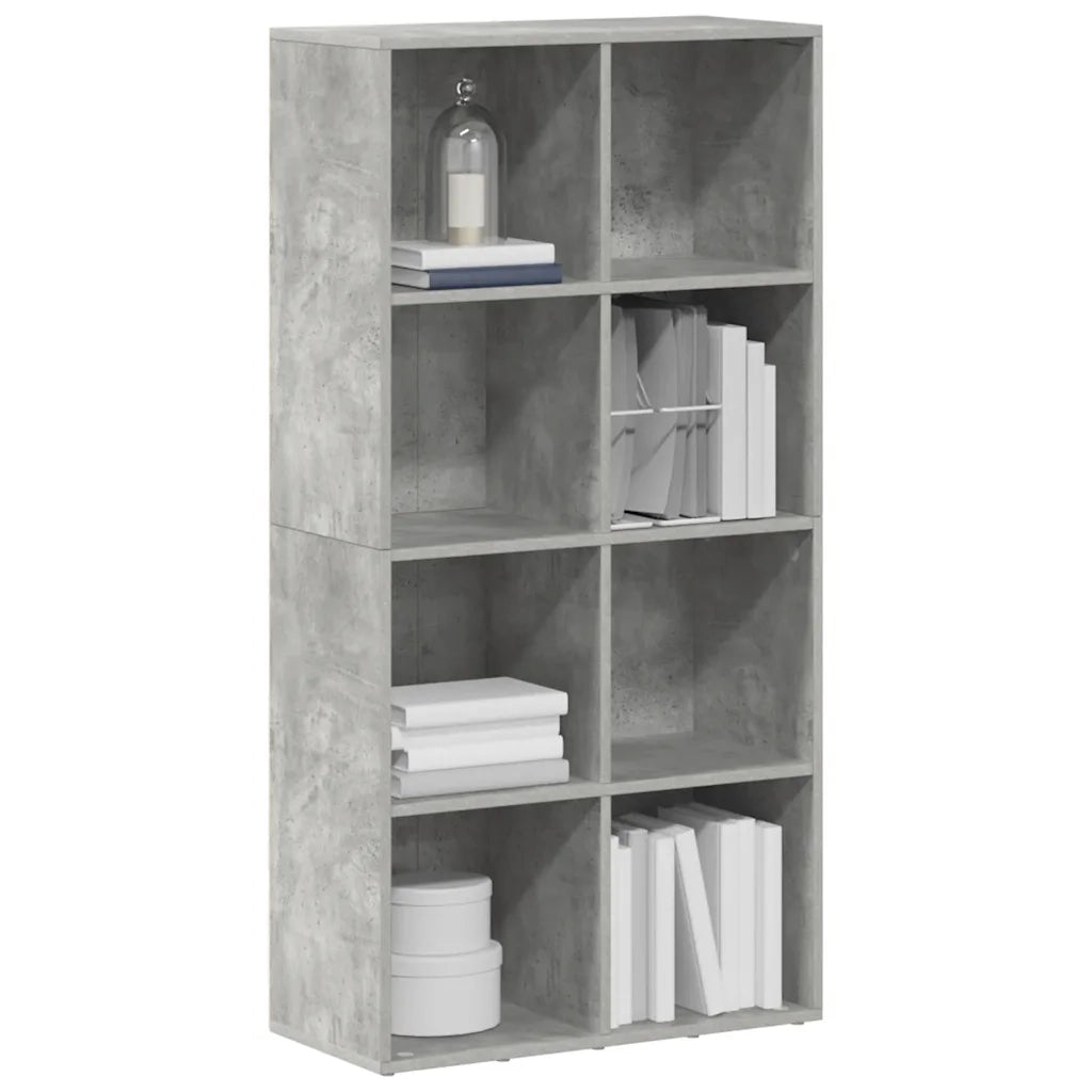 Credenza-Buffet Grigio Cemento 66x30x130 cm Legno Multistrato