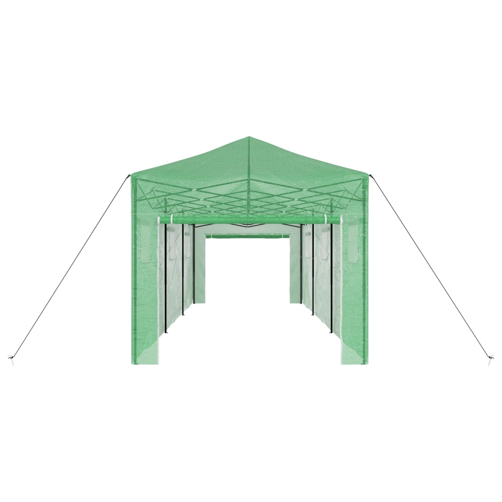 Serra a cui si puÃ² entrare con telaio pieghevole Verde 870x290x315 cm Acciaio