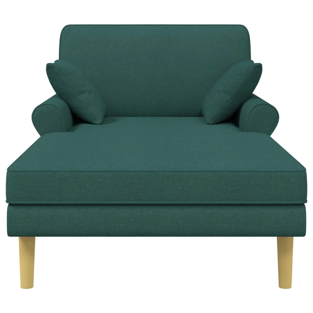 Chaise longue Verde Scuro Tessuto 42048086