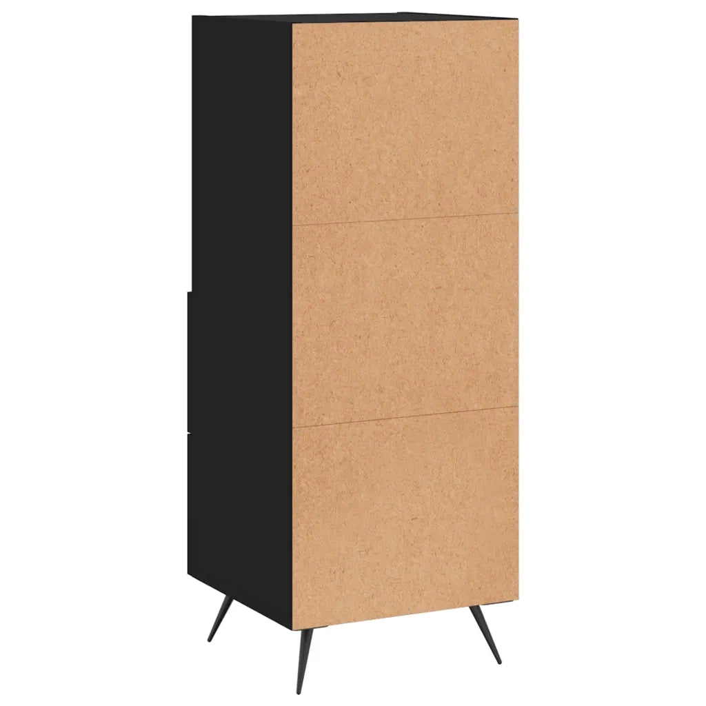 Credenza Nero 34,5x34x90 cm in Legno Multistrato 828637