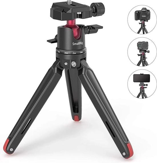 Stativo per camera in alluminio, portatile, migliorato stativo per smartphone