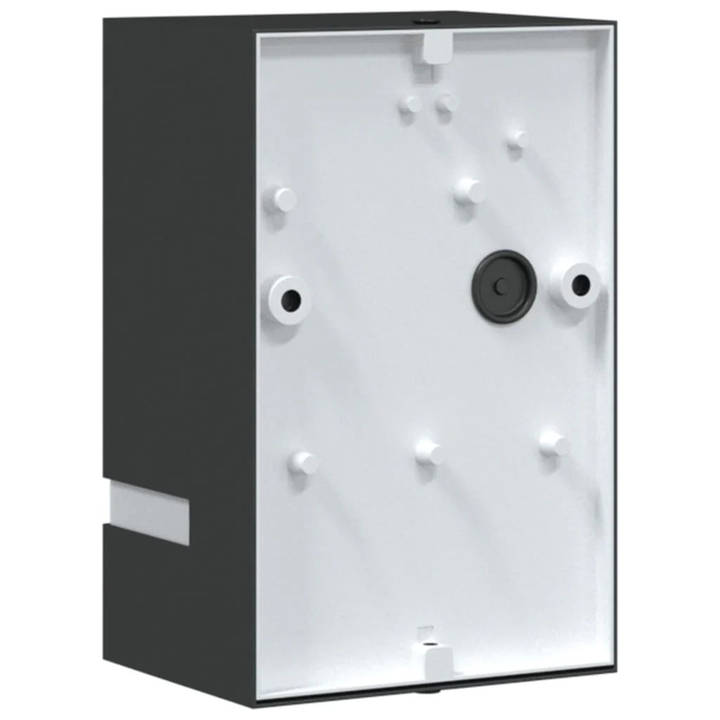 Set di 2 applique da esterno 9,5 x 7,5 x 15 cm impermeabili design moderno acciaio inox nero 02_0056634