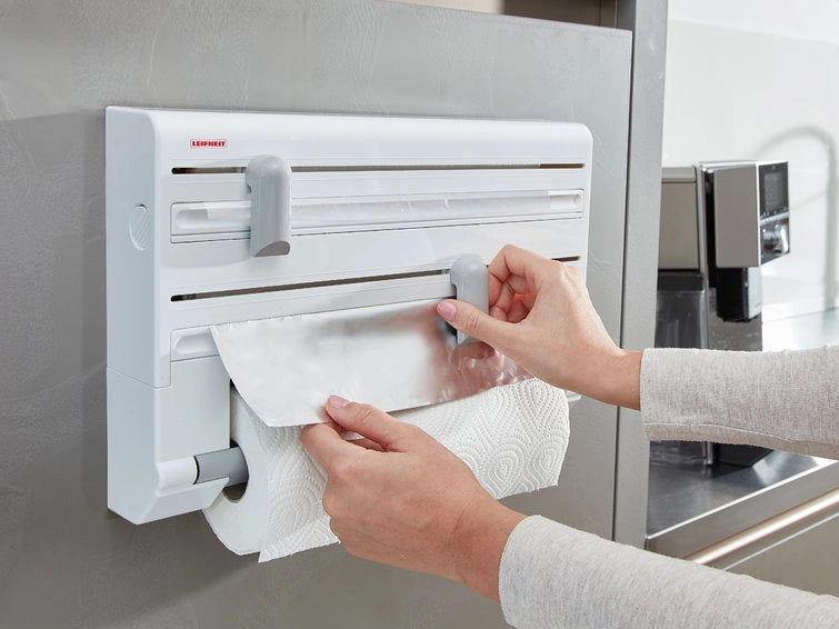 Portarotolo a Parete Pellicola Alluminio Carta Assorbente Cucina Leifheit Parat