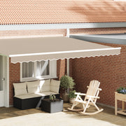 Tenda Valance per Struttura da 4,5 m Beige 4,3x0,2 m