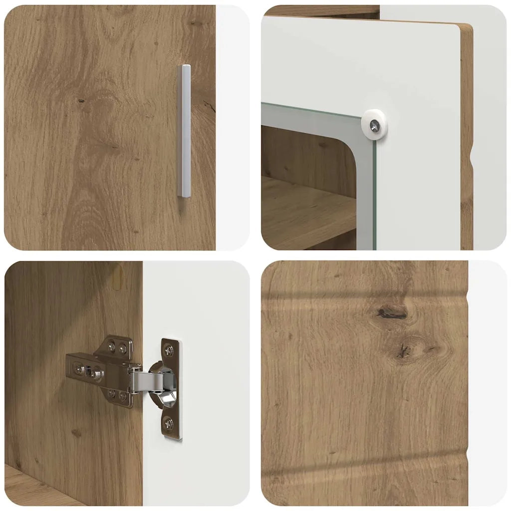 Credenza-Buffet-Armadio da cucina rovere artigianale 55,5 x 29 x 100 cm