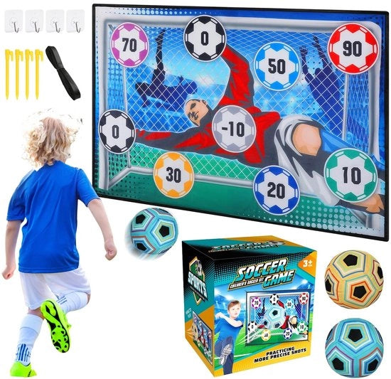 Set di reti da calcio per bambini da 2 pezzi - Dimensioni reti: 300 x 200 cm - Reti da calcio per bambini - Reti da calcio - Gioco da calcio per bambini - Materiali di alta qualità - Giocattoli da calcio