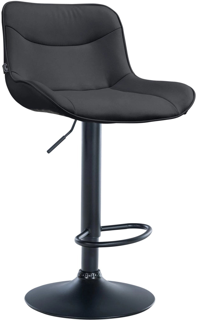 Barhocker Vonore Kunstleder schwarz