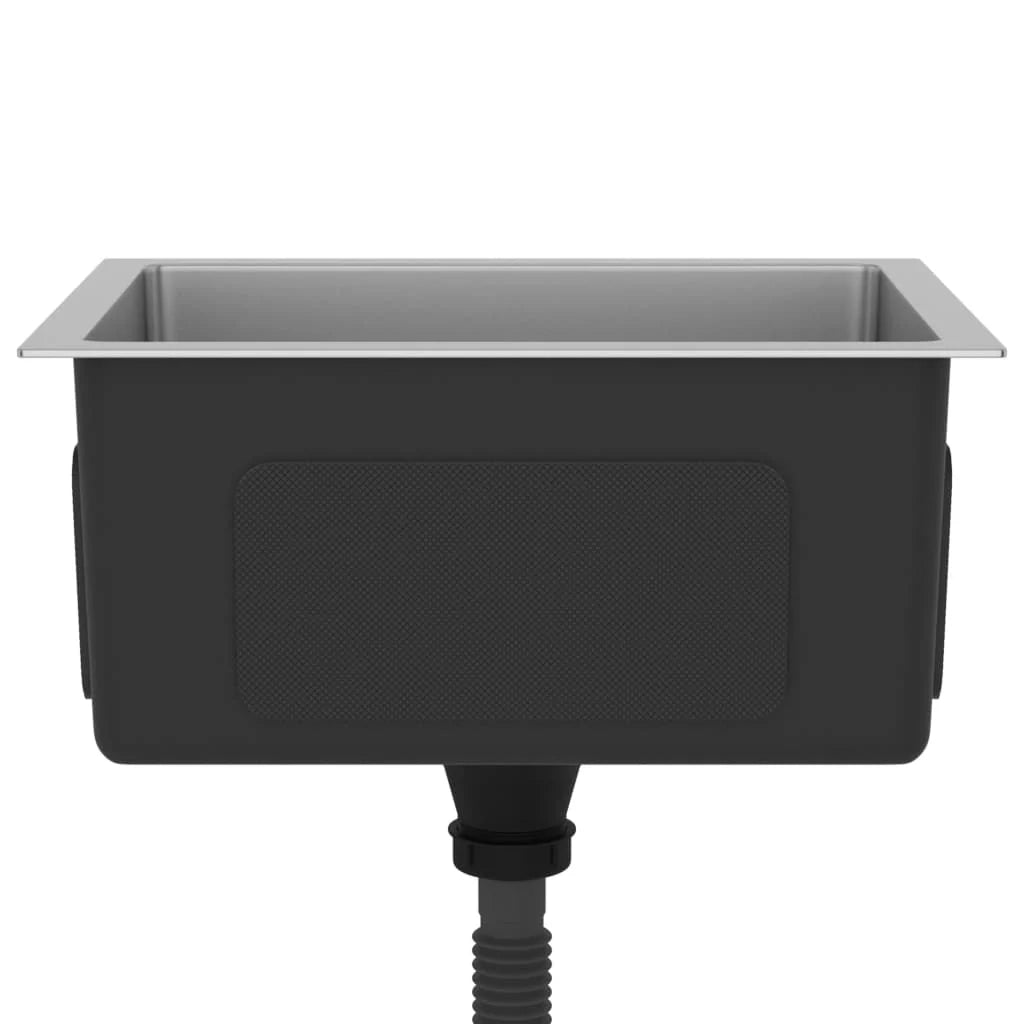 Lavello da cucina fatto a mano 44 x 34 cm acciaio inox argento 02_0002457