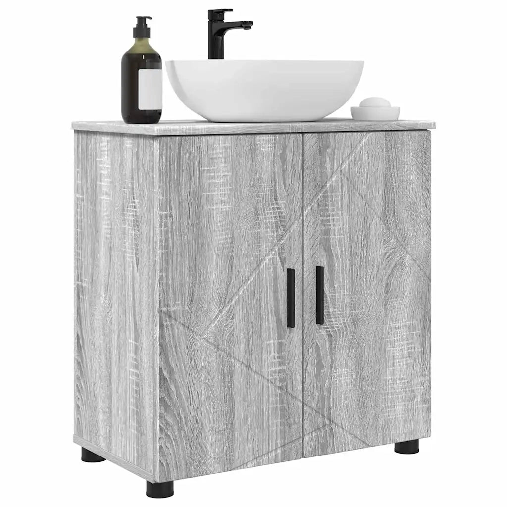 Mobile da Bagno con archiviazione Grigio Sonoma 61 x 35 x 64 cm